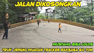 PKJR Kosongkan Jalan‼️ Truk Asal Jepang Muatan Tracker Raksasa 60 Ton Lewat Sitinjau Lauik