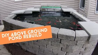 How to build an above ground koi pond.