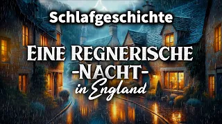 Eine Nacht in den Englischen Cotswolds: Geschichte zum Einschlafen mit Regengeräuschen