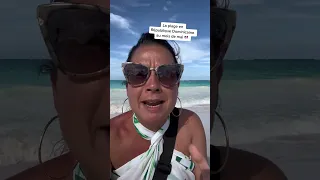 Les algues sur la plage à Punta Cana, en République Dominicaine, au mois de mai.