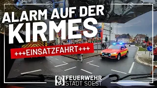 Einsatz auf der Kirmes | Alarmfahrt 🚒 | Allerheiligenkirmes 2021 in Soest