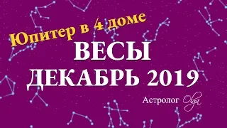 ВЕСЫ гороскоп на ДЕКАБРЬ 2019. Астролог Olga