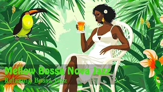 Revel Floral Serenity with Mellow Bossa Nova Jazz 🌸 Relaxing Bossa Jazz with Serene Seaside Scenes