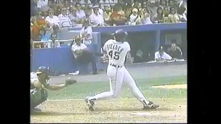 Cecil Fielder clears left field roof at Tiger Stadium.