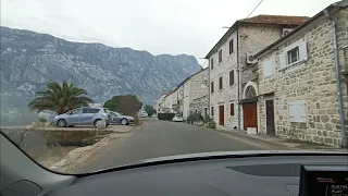 The most scenic road in Montenegro: Prčanj - Kotor