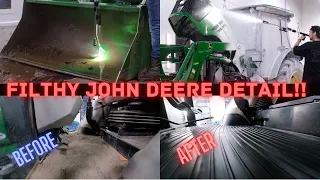 Filthy John Deere Tractor! Timed Touchless Wash + Sio2 Sealant + Full Interior Detail!