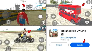 Construction+Bus Cheat code 🤑|| indian bike driving 3d || indian bike driving 3d new update