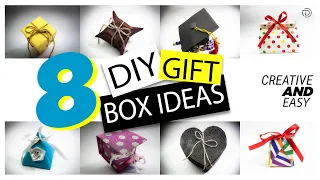 8 DIY Gift Box Ideas Creative | Gift Wrapping | Paper Craft