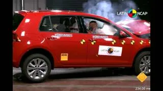 Crash Test- Volkswagen Golf  VII (7 Airbags) - Latin NCAP