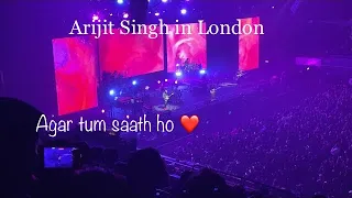Arijit Singh in Wembley Arena | Agar tum saath ho 🎶🎺🎷