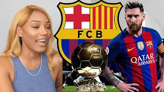 Clueless American Sports Fan Reacts to Lionel Messi Best Goal Ever Highlights Reaction