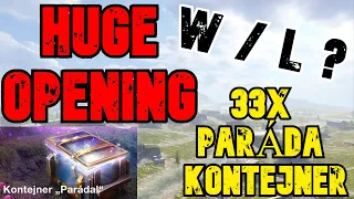 HUGE OPENING - 33x "Paráda" KONTEJNER l WoT Blitz