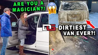 Cleaning The DIRTIEST Van Ever?!? | BEST Owner Reaction! | The Detail Geek