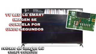 tv led lg imagen se congela, imagen doble con rayas