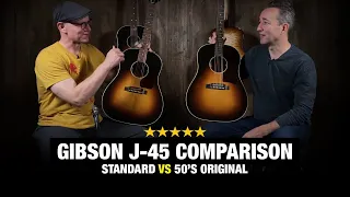 Gibson J-45 Standard vs 50's J-45 Original