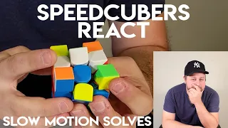 Speedcubers react to their solves in slow motion | MsCube MS3L