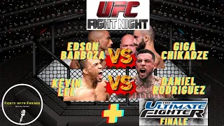 Barboza vs Chikadze + Rodriguez vs Lee UFC Ultimate Fighter Finale Live