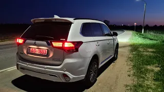 Mitsubishi Outlander PHEV 2.4 2019 Plug-in Hybrid! Запас хода на электротяге! Трасса без Эко режима.