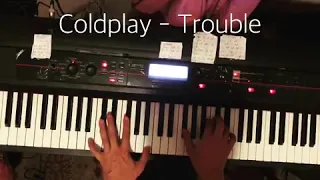 Coldplay - Trouble - Piano - How to play