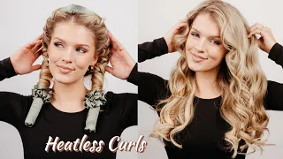 NEW Heatless Curls Tutorial! (BETTER Results) 😍😍