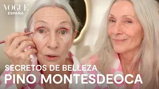 Pino Montesdeoca: rutina y maquillaje en rosas para piel madura | Secretos de Belleza | VOGUE España