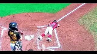 Jameson Jones hurts Shoulder on Hard Tag by Georgia Catcher - 2022 LLWS - Georgia vs Virginia !!!