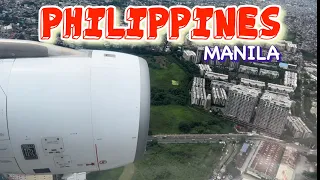 PHILIPPINE AIRLINES - Approach & Landing - Manila Airport / NAIA - Manila, Philippines - 4K@60fps