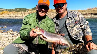 Fishing for Giant RAINBOW TROUT In The Colorado Mountains (Catch Clean Cook)