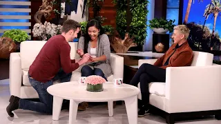 Fan Gives Girlfriend Proposal of Her Dreams on the Show!