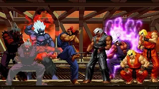 [KOF Mugen] Memorial - Street Fighters Duel | Akuma Team vs Ken Team [ 4vs4 ]