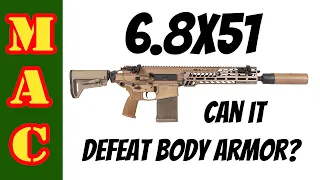 Can the new 6.8x51 in the M5 rifle defeat a Level 4 SAPI plate? We try our best to find out.