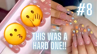 What she wanted vs what she got ep.8 ! | Nail addict gels | nude to clear ombre with gel polish