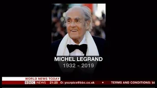 Michel Legrand passes away (1932 - 2019) (France) - BBC News - 26th January 2019