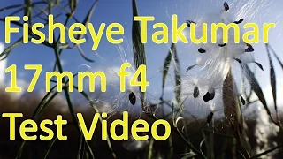 Fisheye Takumar 17mm f4 Test Video, Pentax K-3