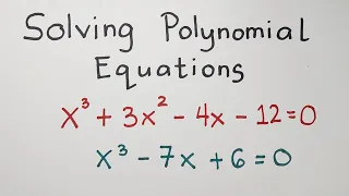 Solving Polynomial Equations - Grade 10 Math