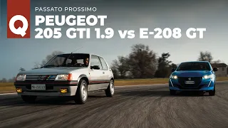 Peugeot 205 GTI 1.9 vs E-208: passato prossimo