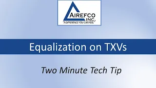 Equalization on TXVs