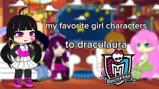 my favorite fandom react to draculaura|monster high|[🇺🇸/🇧🇷]|ships|draculaura x clawd|2/5|gacha nox