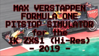 Max Verstappen Formula One Pitstop Simulator for the 1K (Hi-Res) ZX81 from Dr Beep (2019)