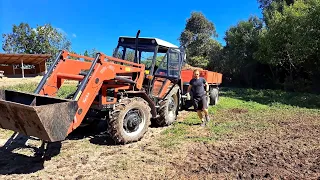 ZetorVlog/30-22/Zetor 7745/BSS 08,06/Nakládka a odvoz hnoje z ranče do vinice/GoPro