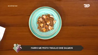 Farro me pesto tigullio dhe salmon - Në Shtëpinë Tonë