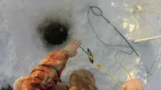 Зимний перемёт Проверка,Наташка в деле