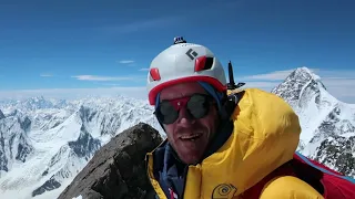 The summits of Broad Peak and K2 in 10 days