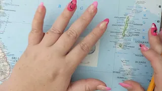 ASMR ~ Andaman & Nicobar Islands, India Histoy & Geography ~ Soft Spoken Map Tracing Google Earth