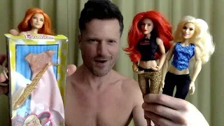 3 WWE Superstars & A Saxophone Barbie Dress Mattel Doll Unboxing Review Makeover