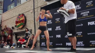Highlights from the UFC on FOX 24 open workout: Rose Namajunas