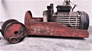 Restoring Lifting And Lowering Winches With Old Damaged Electric Motors / Diverse Restoration Skills