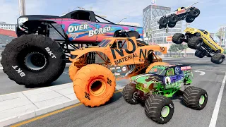 Big & Small Monster Trucks Mud Battle #36 | BeamNG Drive - Griff's Garage