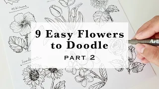 9 Easy Flowers to Doodle (Part 2)