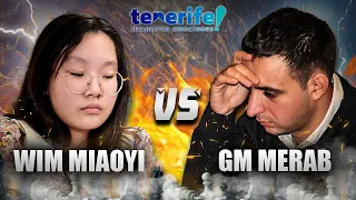 MATIGAS na GM na sa Round 7! | GM Merab Gagunashvili vs WIM Lu Miaoyi Chess Festival Spain 2023